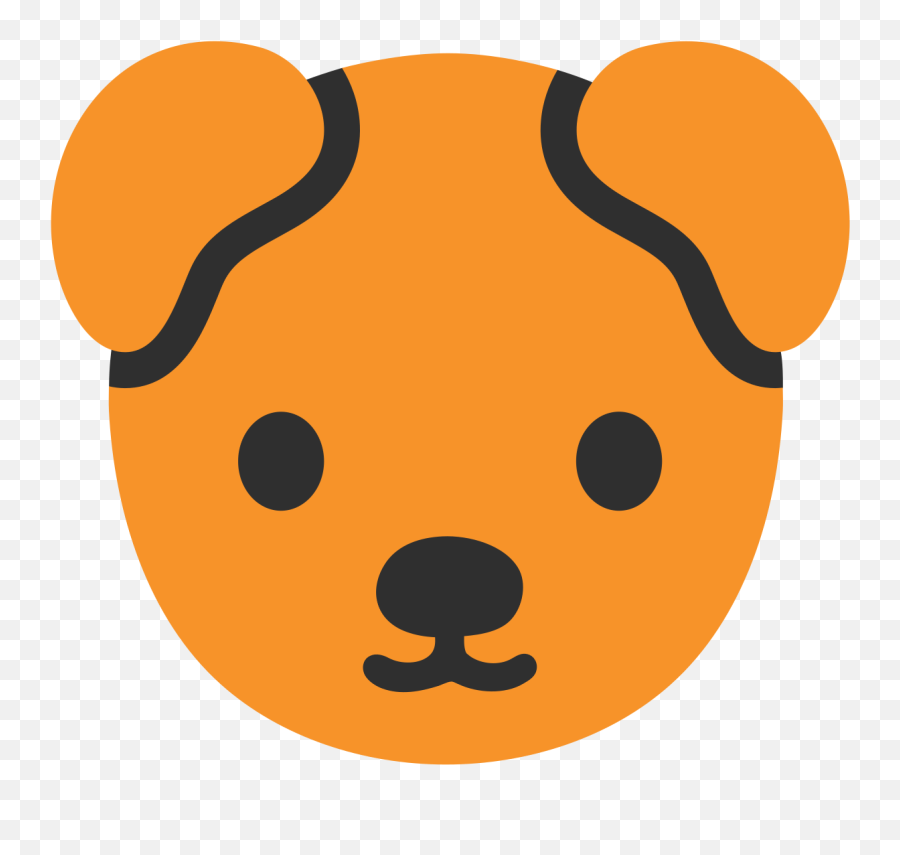 Fileemoji U1f436svg - Wikimedia Commons Dog Emoji Png,Peach Emoji Png