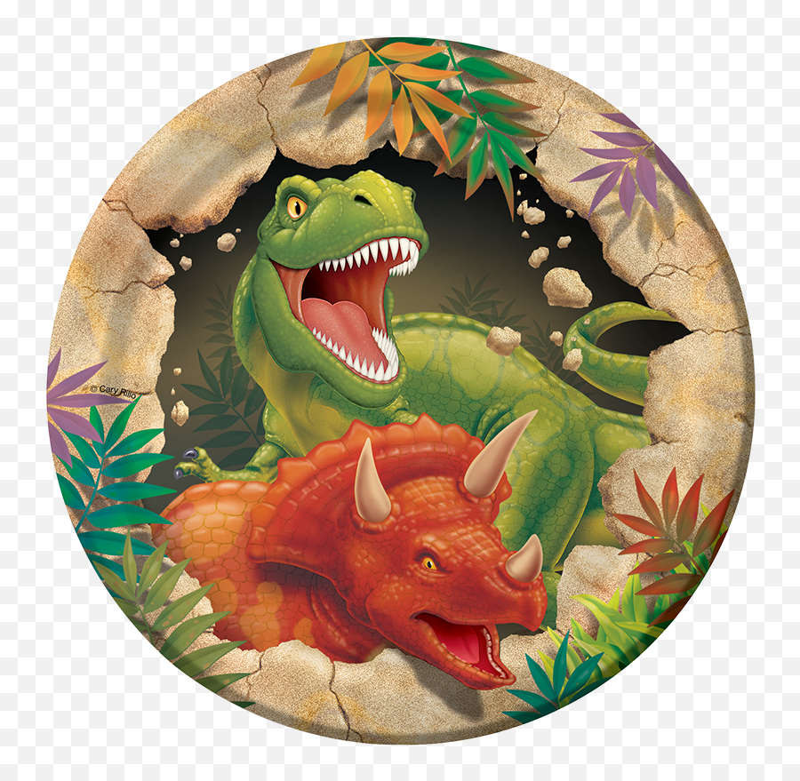 Dinosaur Party Supplies Transparent Background - Dinosaur Dinosaur Edible Print Cake Png,Dinosaur Transparent Background