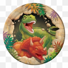Dinosaur Party Supplies Transparent Background - Dinosaur Dinosaur Edible Print Cake Png,Dinosaur Transparent Background