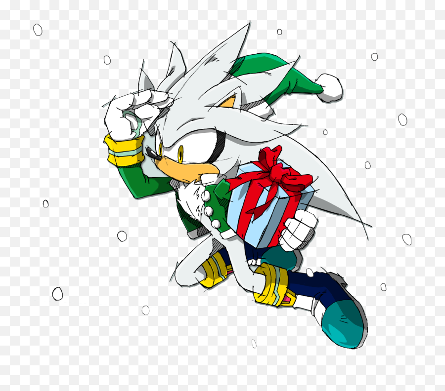 Silver The Hedgehog - Silver The Hedgehog Christmas Png,Silver The Hedgehog Png