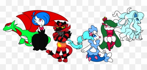 My Team In Pokemon Ultra Moon By Superluigi1025 - Fur Cartoon png