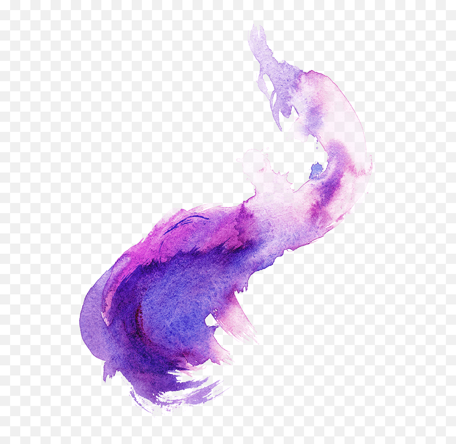 Transparent Purple Watercolor Png - Purple Paint Aesthetic Png,Purple Watercolor Png