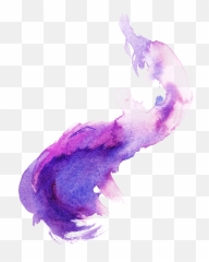 Transparent Purple Watercolor Png - Paint Aesthetic