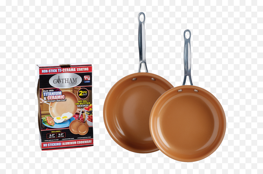 2pk Gotham Steel Fry Pan 85 U0026 95 - Gotham Steel Frying Pan Png,Pan Png