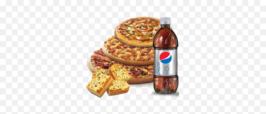 3 Pizza 15 Drink Garlic Bread - 2 Pizza And Garlic Bread Png,Garlic Bread Png