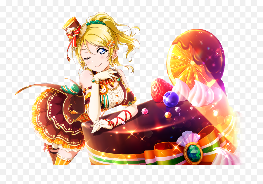 Ur Ayase Eli No Really Iu0027m Fine Sweets Deco Cards - Eli Ayase All Stars Png,Eli Ayase Transparent