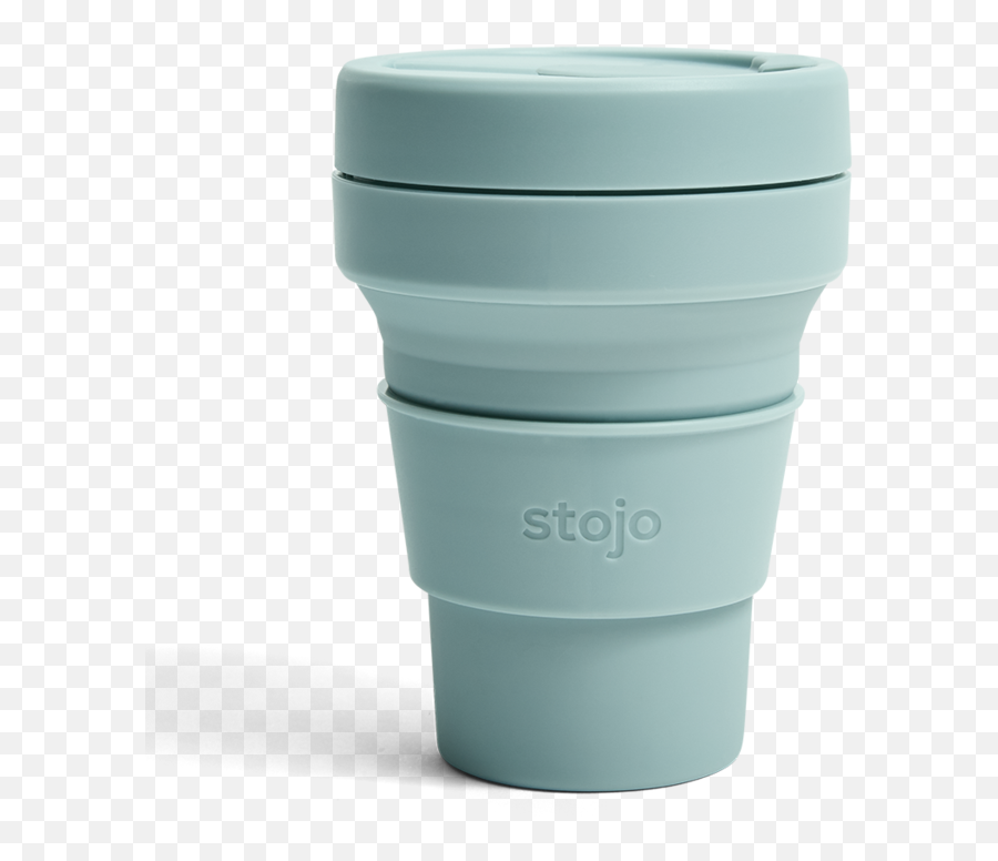 The Collapsible Reusable Cup - Stojo 355 Aquamarine Png,Solo Cup Png