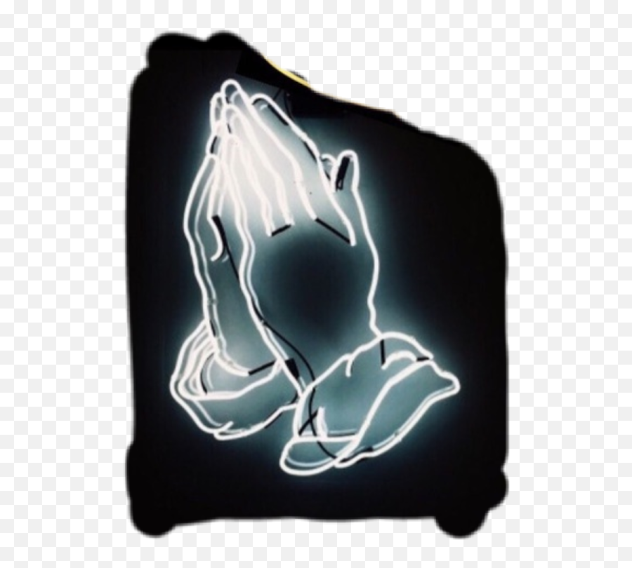 Prayer Hands Png - Praying Hands Png Neon Praying Hands Grunge Aesthetic Tumblr Neon,Praying Hands Png
