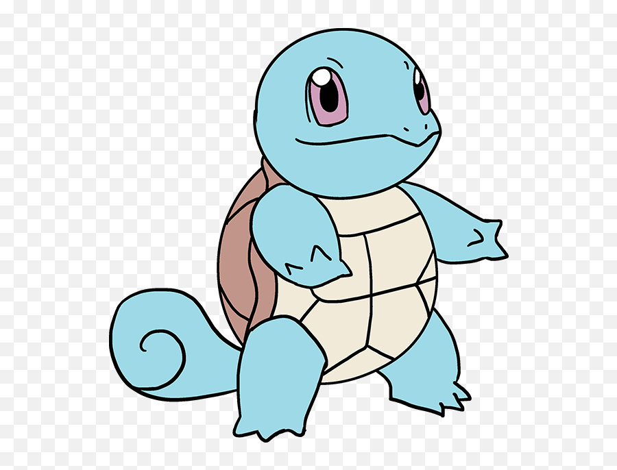 How To Draw Squirtle Pokémon - Really Easy Drawing Tutorial Squirtle Pokemon Drawing Png,Squirtle Png