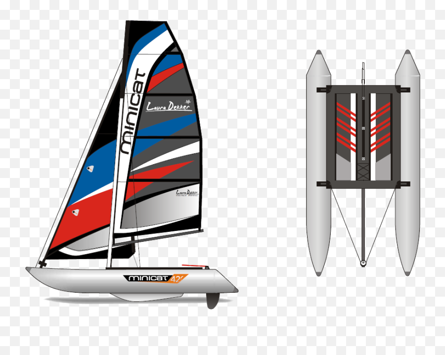 Minicat 420 Back - Ordered U2014 Sailing Awaits Line Title Minicat 420 Laura Dekker Edition Laura Dekker Sails Png,420 Png