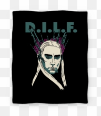 Thranduil Is A Dilf Blanket Blankets Lookhuman - Illustration Png,Legolas Png