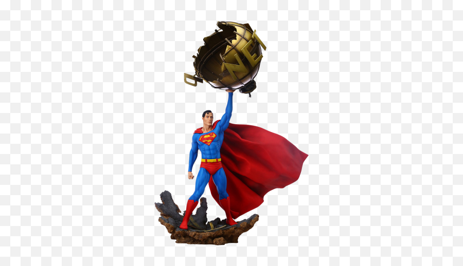 Superman Sixth Scale Statue By Enesco And Grand Jester Studios - Superman 1 6 Statue Png,Black And Red Superman Logo