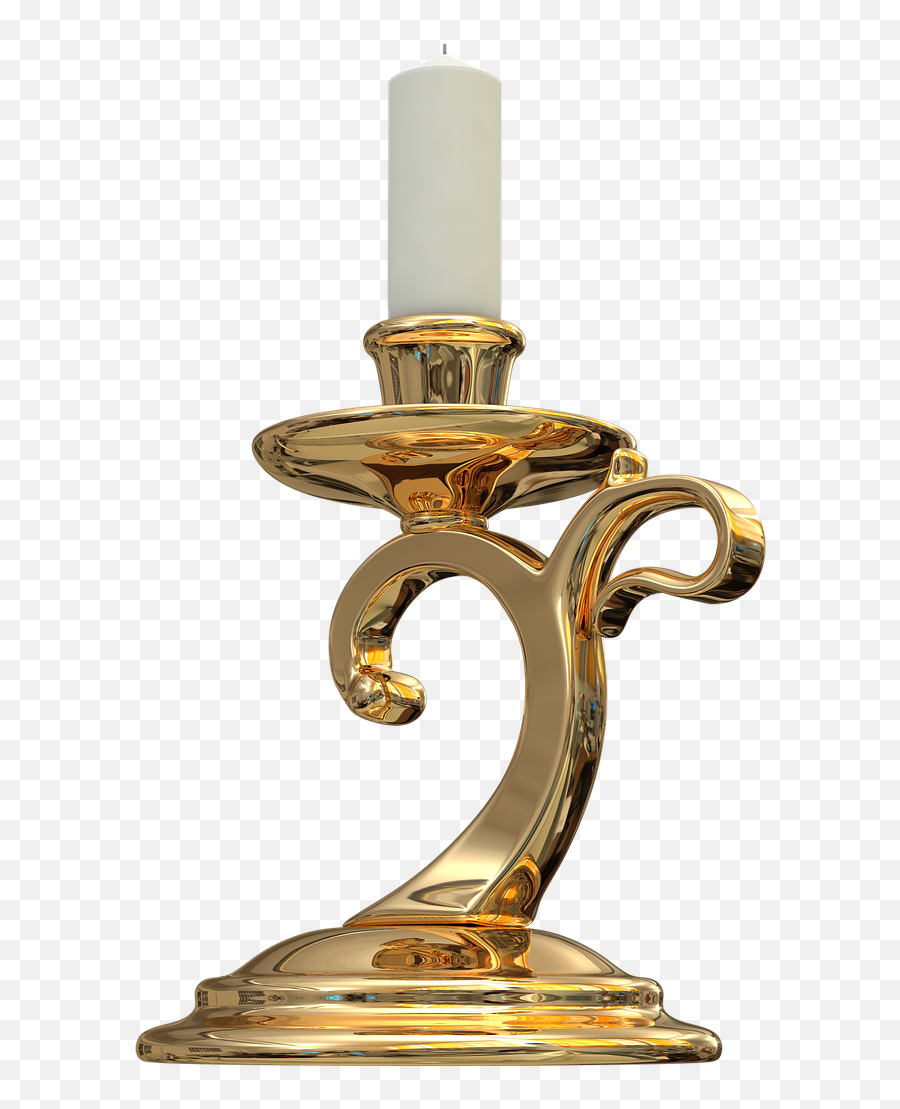 Candle Holder With Handle - Candle Holder Png,Candle Transparent Background