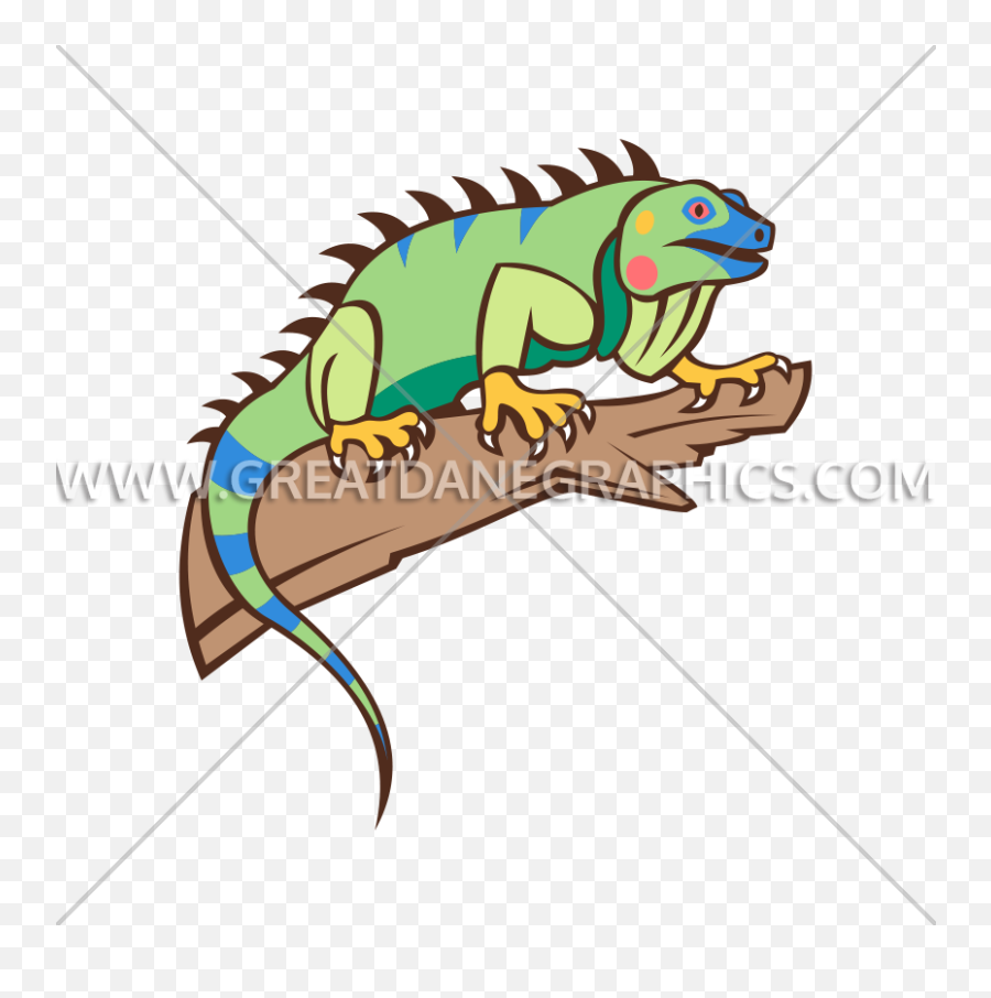 Colorful Iguana Production Ready Artwork For T - Shirt Printing Green Iguana Png,Iguana Transparent Background