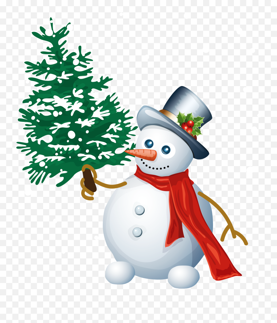 Library Of Christmas Snowman Image Download Png Files - Snowman And Christmas Tree Clipart,Snowman Clipart Transparent Background