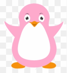 Meet Perla The Pink Penguin - Dot png
