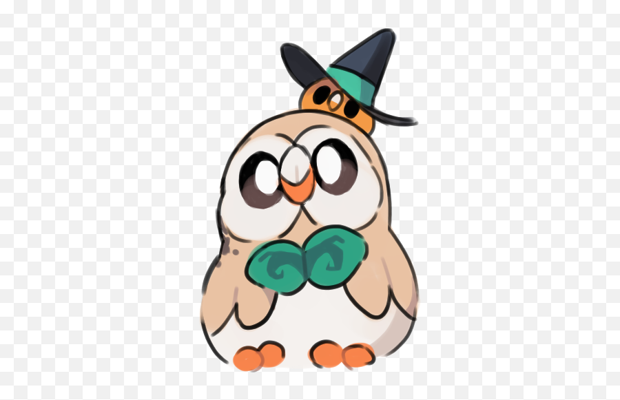 Halloween Rowlet Transparent Png Image - Rowlet Halloween,Rowlet Png