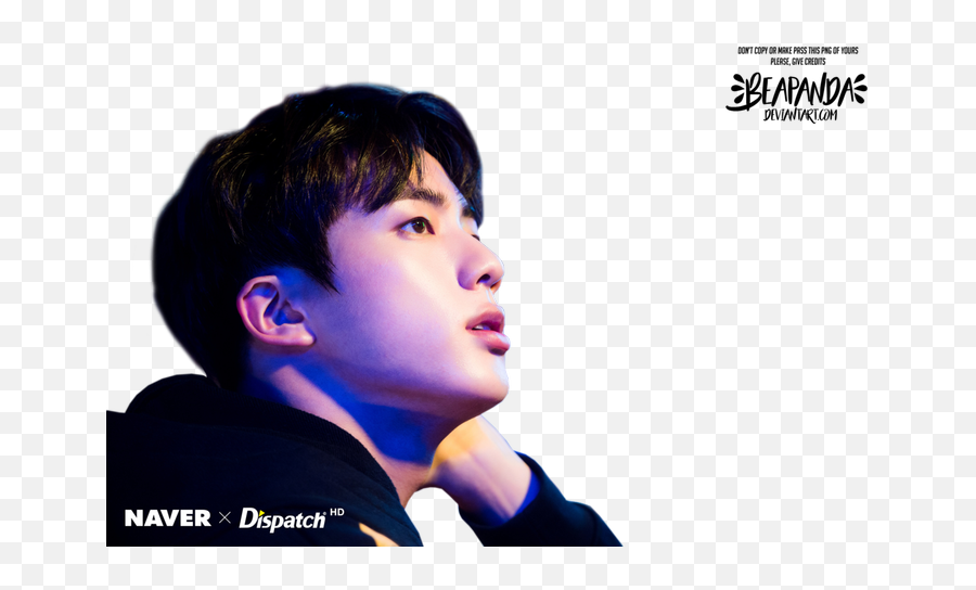 Download Hd Bts Jin And Kpop Image - Bts Naver X Dispatch Jin Love Yourself Her Png,Bts Love Yourself Logo