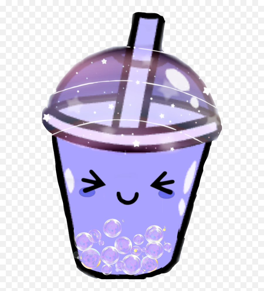 Boba Bubble Tea Purple Kawaii Drink Sticker By Sophia - Boba Tea ...