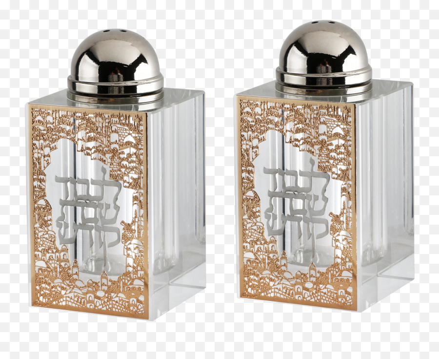 Salt And Pepper Shaker Set With Gold - Cylinder Png,Gold Plaque Png
