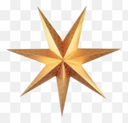 Gold Star Transparent Background - Christmas Tree Star Png,Star Transparent Background
