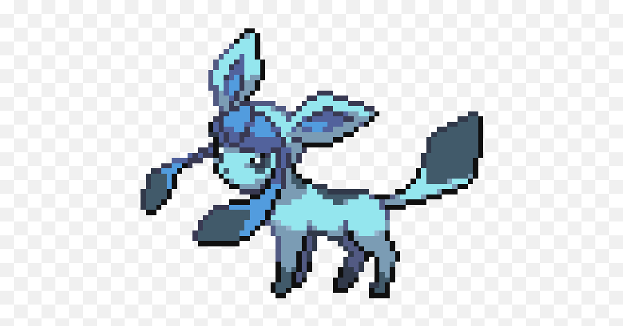 Glaceon - Glaceon Sprite Black And White Png,Glaceon Transparent