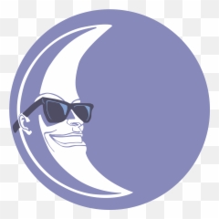 Vision Clipart Circle Glass - Moon Man Png