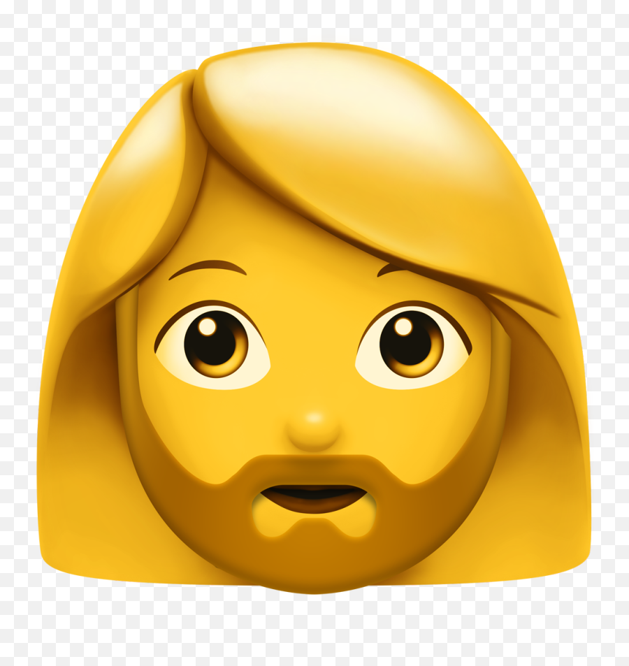 Huge Iphone Update Adds New Emoji - Lady With Beard Emoji Png,Apple Icon Emoji
