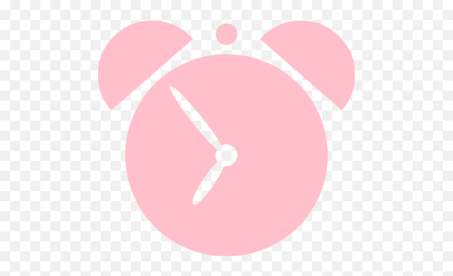 Pink Alarm Clock 2 Icon - Pink Alarm Clock Logo Png,Pink Clock Icon