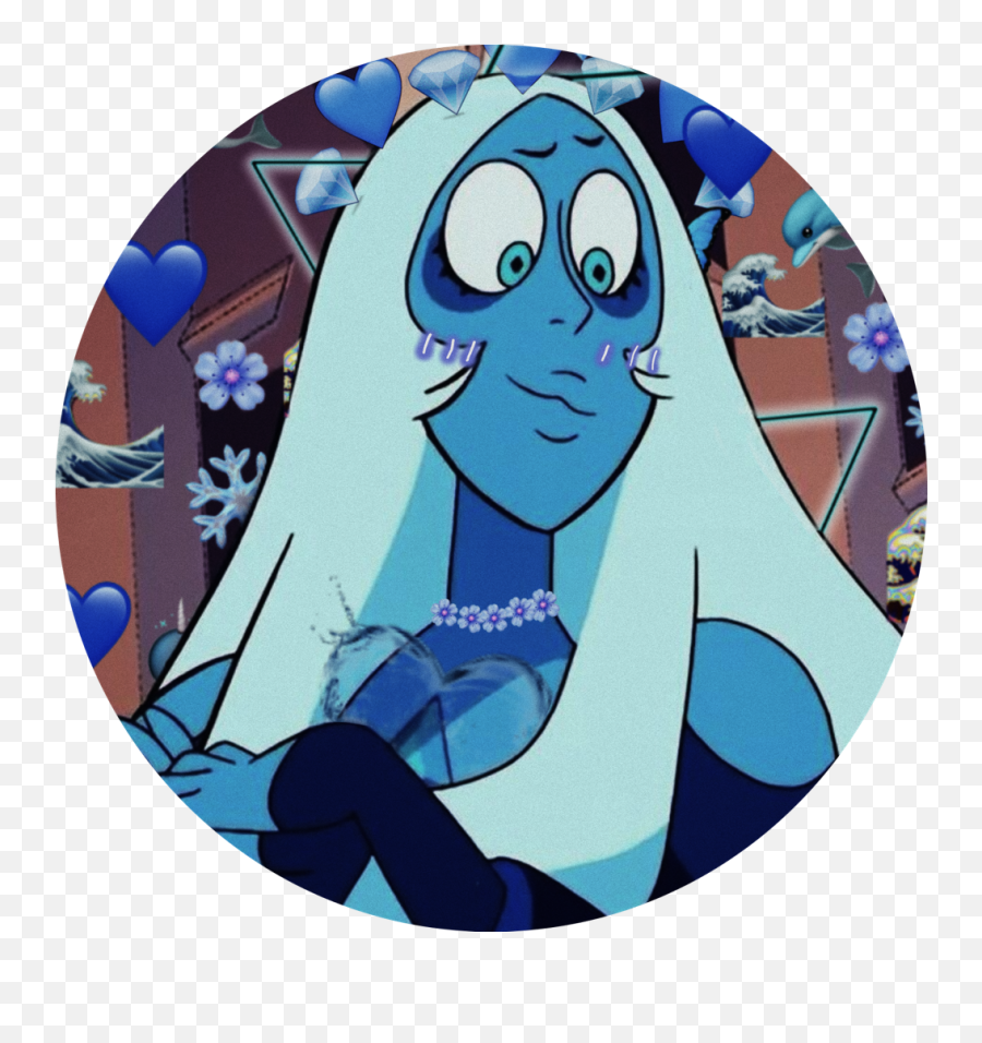 Icon Sticker By Idontdomuchtbh - Blue Diamond Icons Steven Universe Png,Asthetic Phone Icon