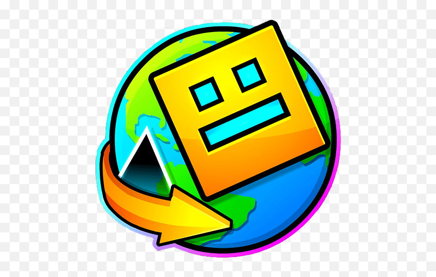 Download Geometry Dash World - Happy Png,Geometry Dash Icon Coloring Page