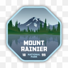 Mount Rainier Np Sticker 2021 - png