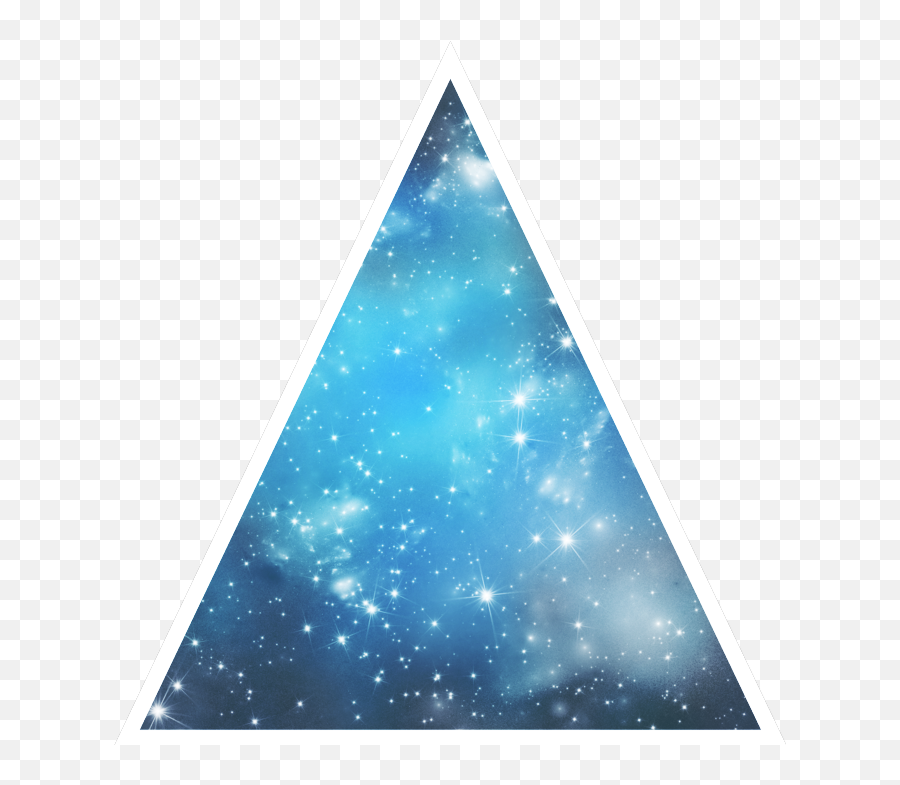 Portal Fantasy Cutout Sparkles Blue - Fantasy Triangle Png,Blue Triangle Png