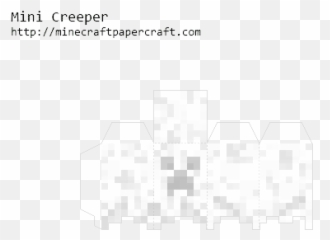 Papercraft Mini Ghost Creeper - Diagram Png,Creeper Transparent