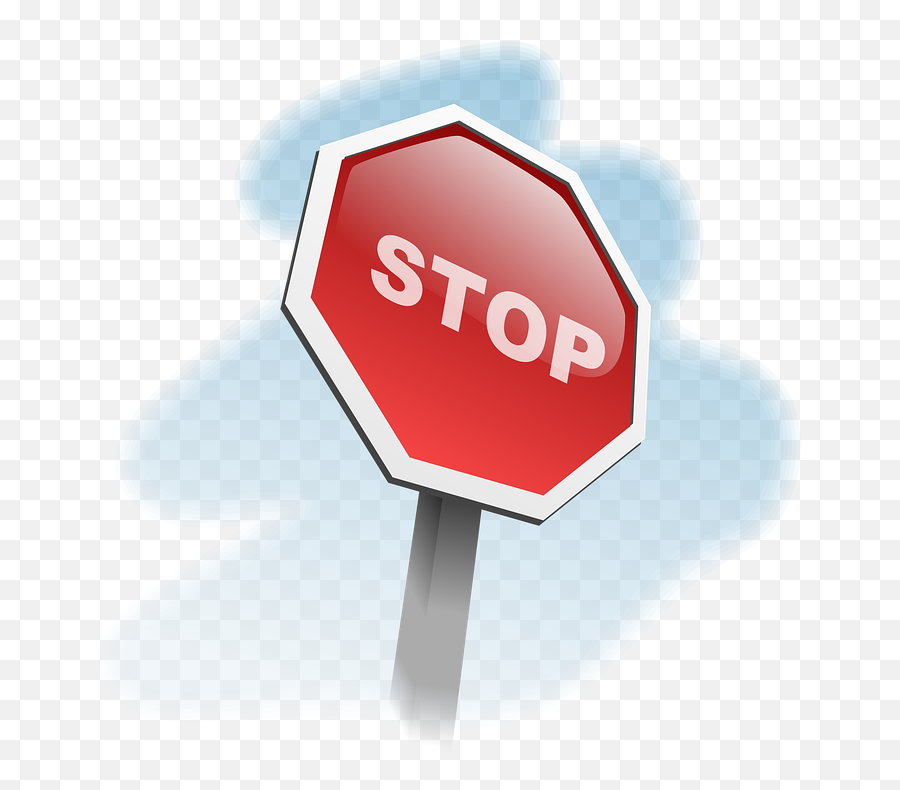 Stop Sign Traffic - Touche Pas À Mes Vacances Png,Stop Sign Free Icon Vector