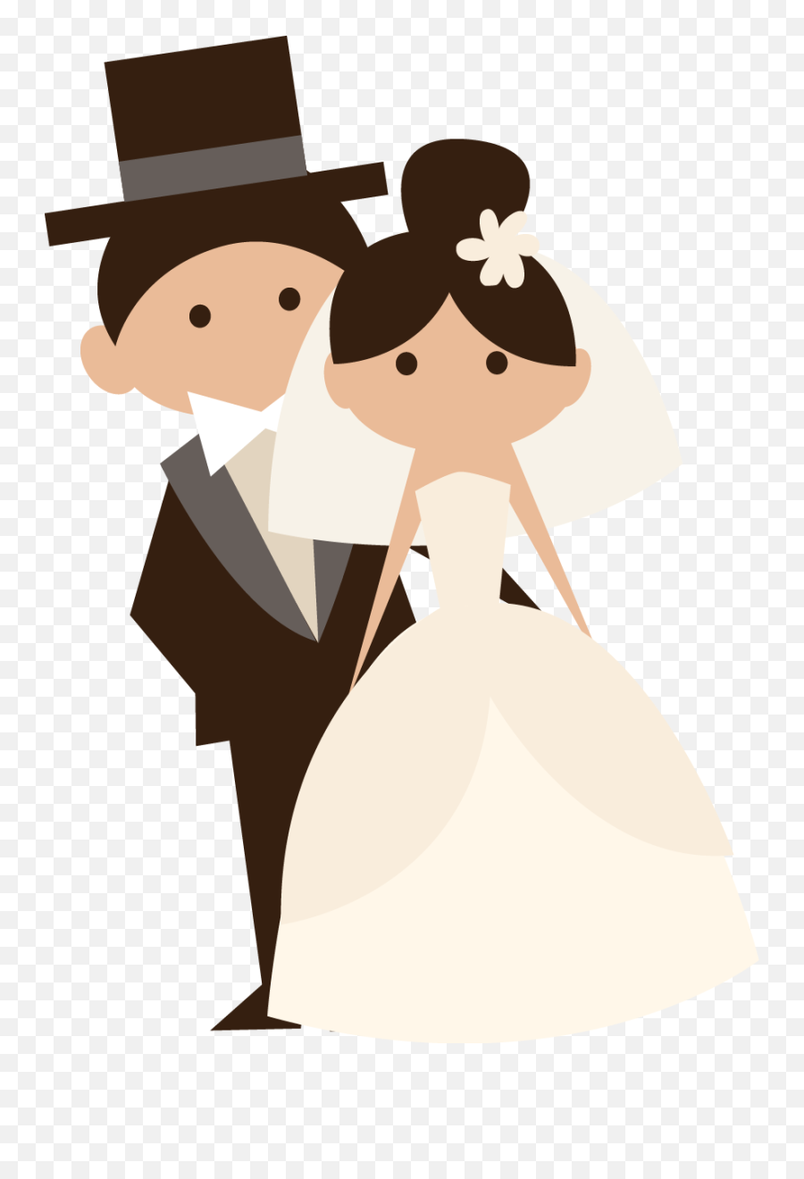 Wedding Couple Png Icon - Bride And Groom Cartoon Png,Married Couple Png