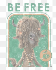 Disney Zootopia Yax The Yak Be Free With Me1 Face Mask For - Fictional Character png