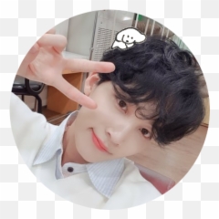 On Twitter Yoon Makes - Jeonghan Black Hair Selfie png