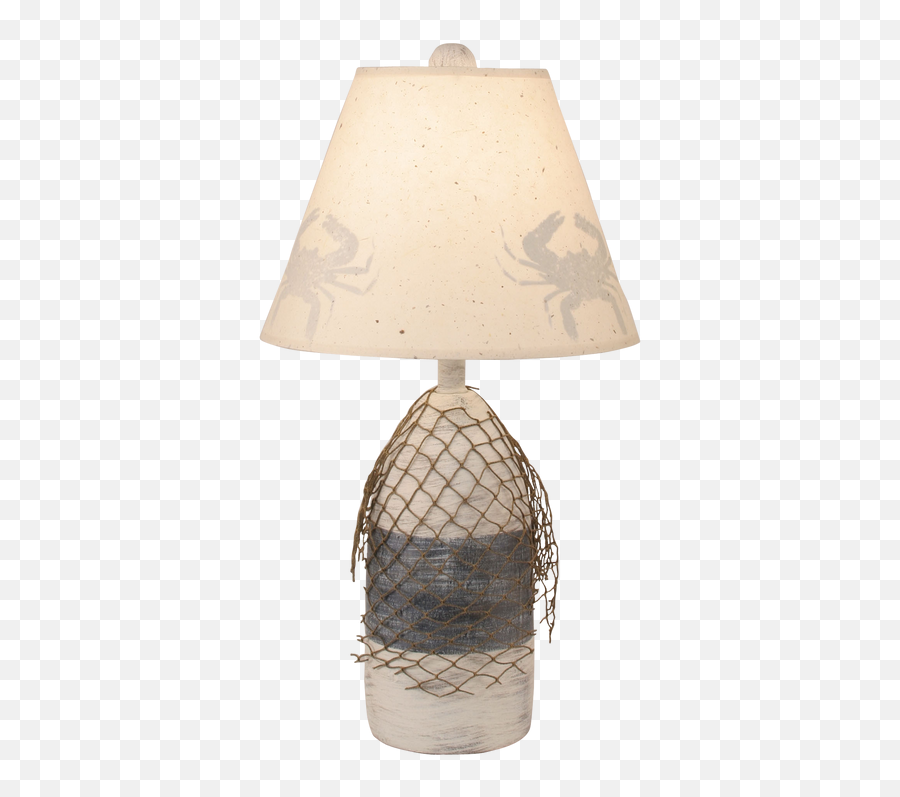 Cottagenavy Small Buoy W Net Accent Lamp - Crab Shade Buoy Lamps Png,Lamp Shade Icon