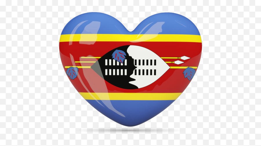Heart Icon Illustration Of Flag Swaziland - Flag Of Swaziland Png,Heart Icon Clipart