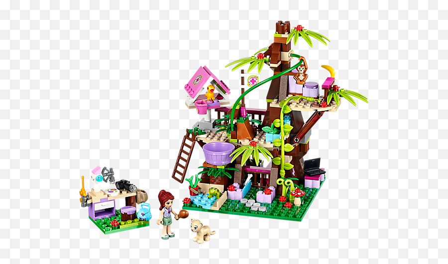 Lego Jungle Tree Sanctuary 41059 - Lego Friends Jungle Sets Png,Jungle Tree Png