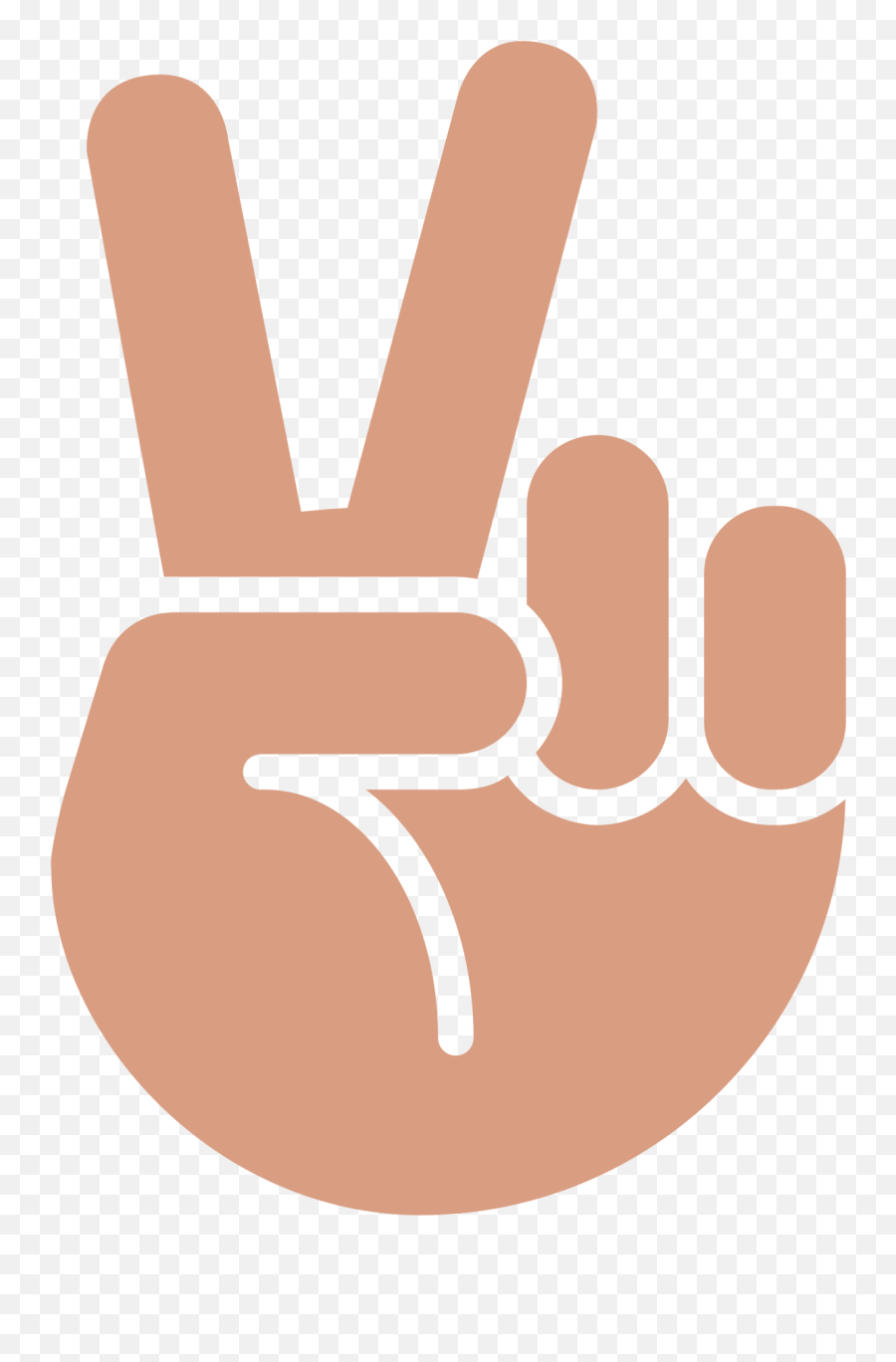 Victory Hand Emoji For Facebook Email - Peace Sign Hand Svg Png,Hand Emoji Png