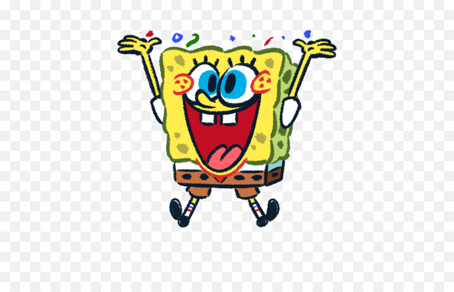 Spongebob Gif Transparent - Spongebob Gif No Background Png,Spongebob Transparent Background