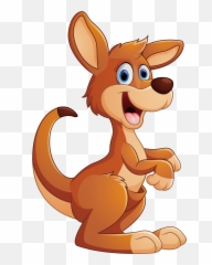 Drawing Kangaroo Animated Transparent U0026 Png Clipart Free - Cartoon Kangaroo Png,Kangaroo Transparent Background