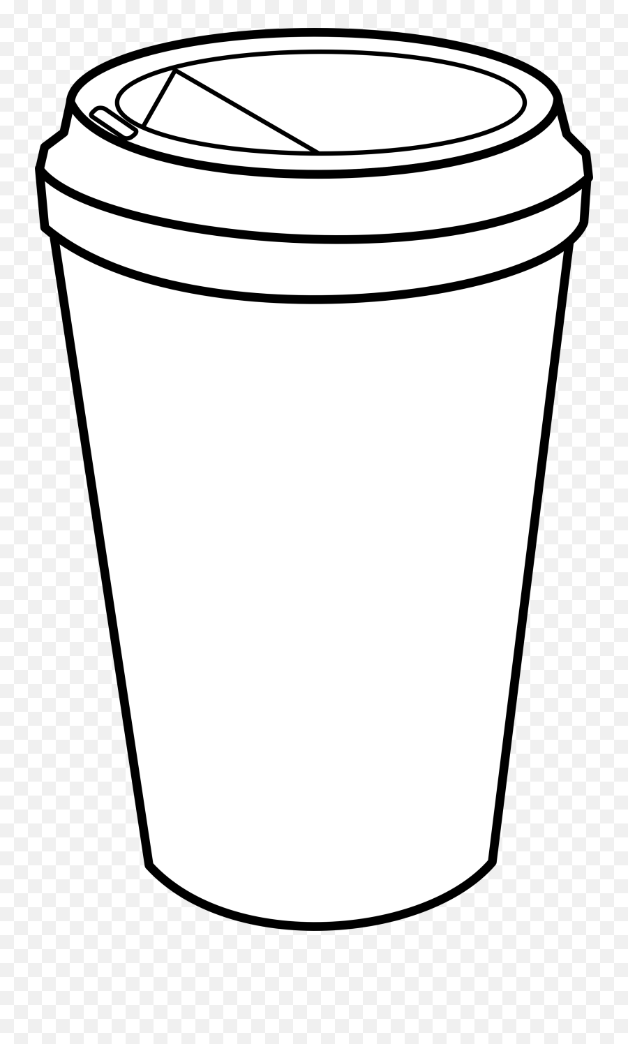 Coffee Cup Outline Clip Art - Coffee Cup Coloring Page Png,Starbucks Coffee Transparent