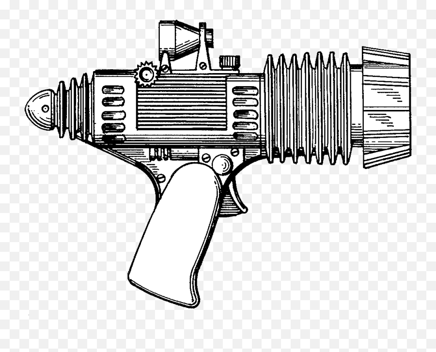 Ray Gun - Vintage Ray Gun Drawing Png,Ray Gun Png