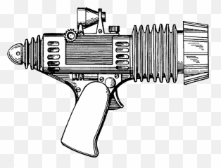 Ray Gun - Vintage Ray Gun Drawing Png,Ray Gun Png