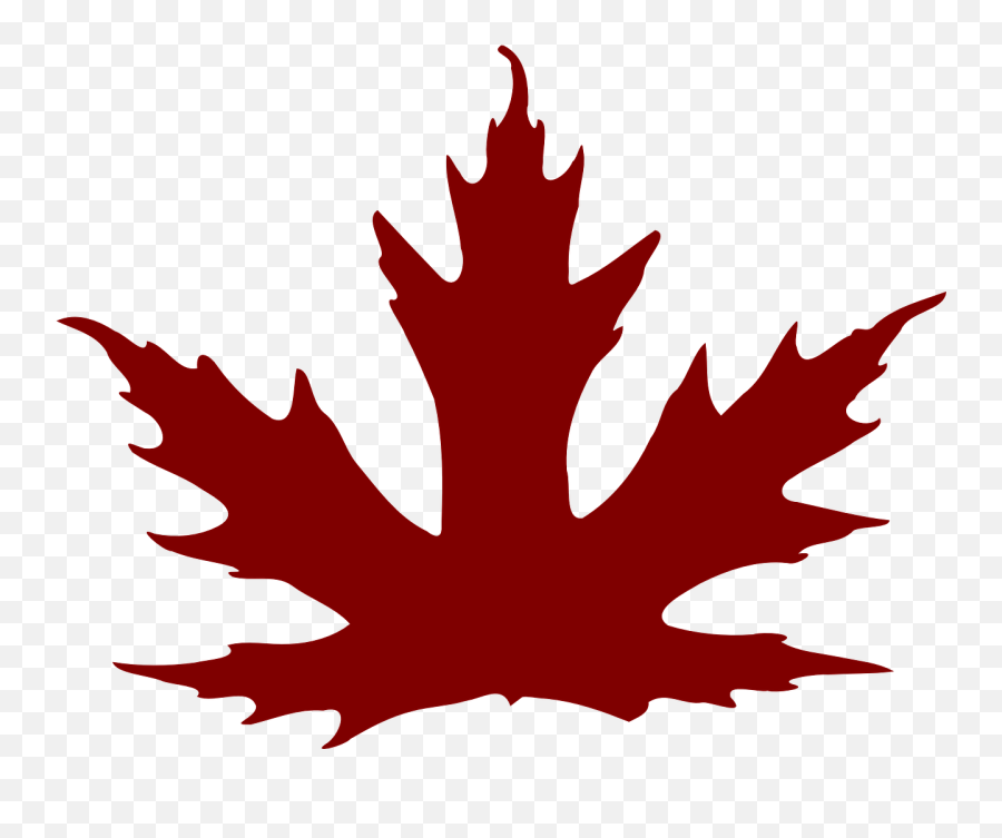 Maple Leaf Clipart Brown - Burgundy Fall Leaf Png Download Maple Leaf Clip Art,Canada Leaf Png