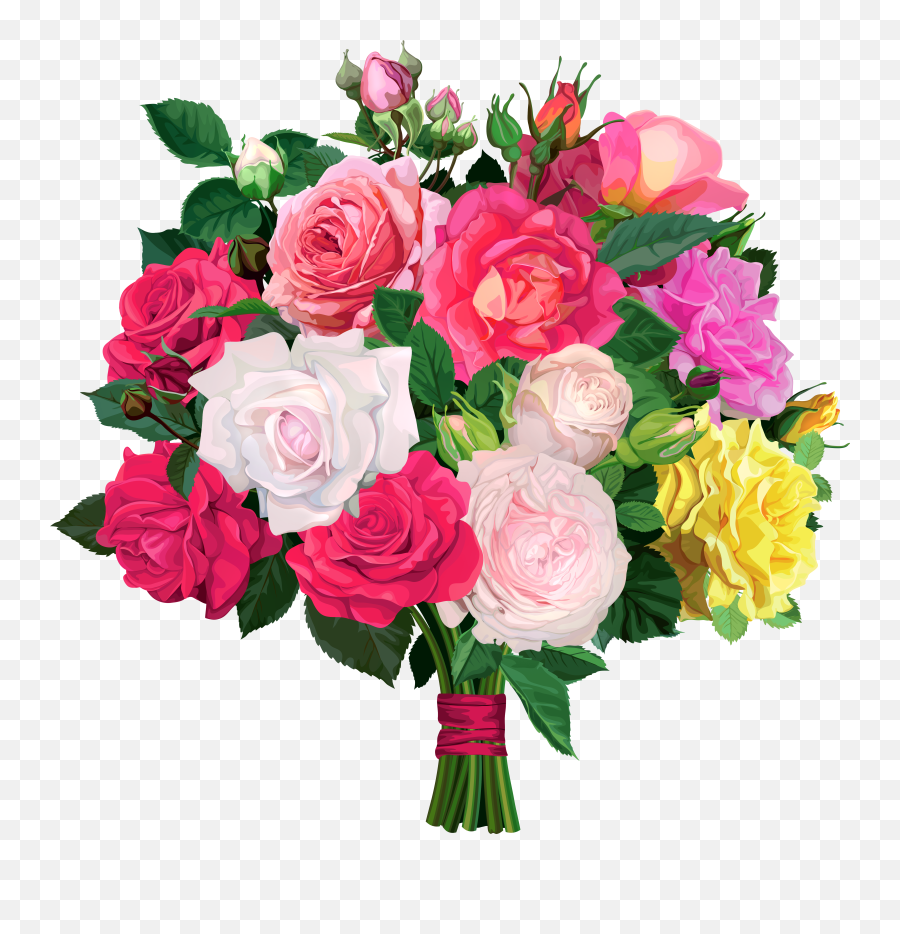 Bouquet Of Flowers Png Images Rose - Transparent Background Flower Bouquet Png,Wedding Flowers Png
