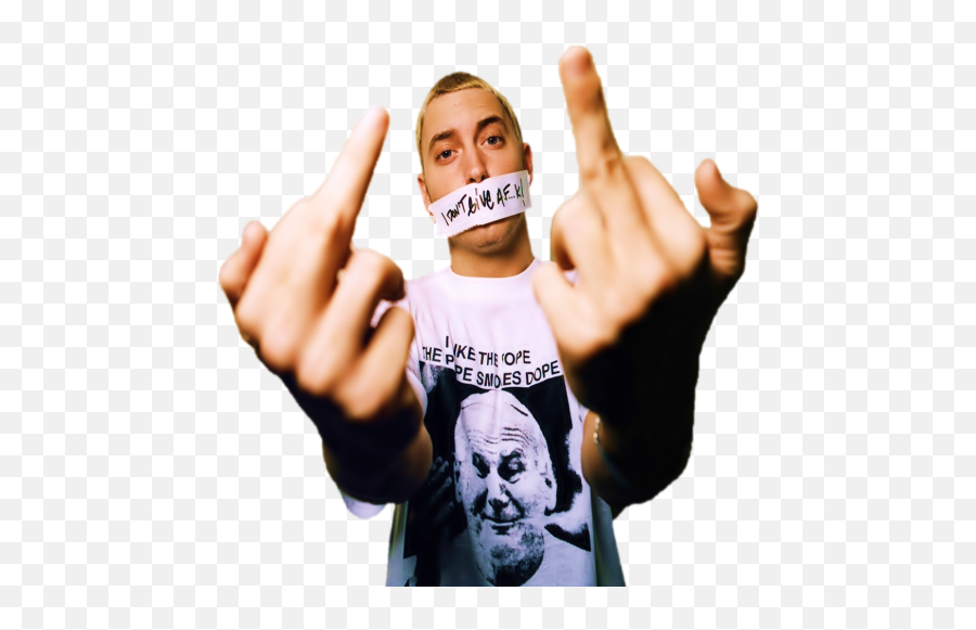 Eminem Middle Finger Png - Eminem Png,Finger Png